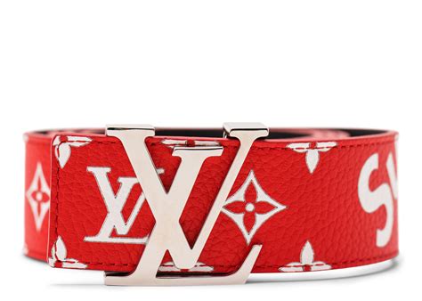 red lv belt supreme|supreme louis vuitton belt.